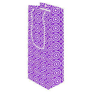 Bullseye-WINE GIFT BAG-Purple-White Wine Gift Bag
