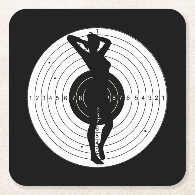 Bullseye with Girl - Coaster (Front)