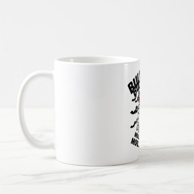 BULLSHEET Halloween Cute Cow in Ghost Coffee Mug (Left)