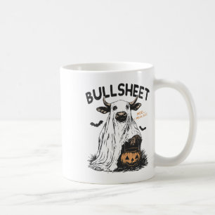 Bullsheet Halloween Moo I Mean Boo Funny Vintage Coffee Mug