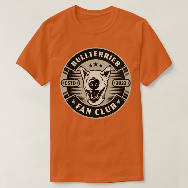 Bullterrier Dog T-Shirt (Design Front)