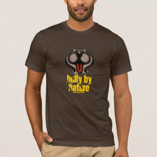 Bully by nature funny bulldog t-shirt