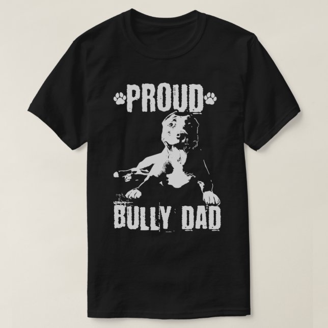 Bully Dad  American Bully Pitbull Dog Owner Pullov T-Shirt (Design Front)