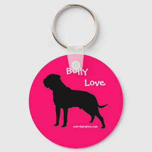 Bully Love bullmastiff keychain