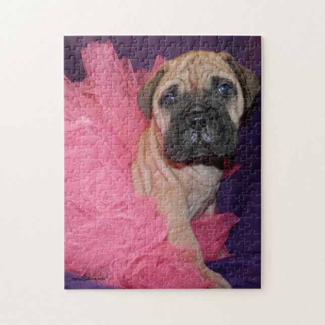 Bully Love Bullmastiff Tu-Tu Puzzle (Vertical)