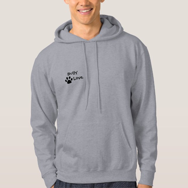 Bully Love English Bulldog Hoodie (Front)