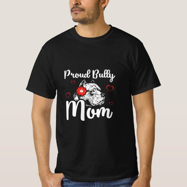 Bully Mum American Bully Pitbull Dog Owner Premium T-Shirt (Front)