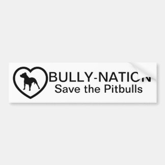 Bully-Nation Save The Pitbulls Bumper Sticker