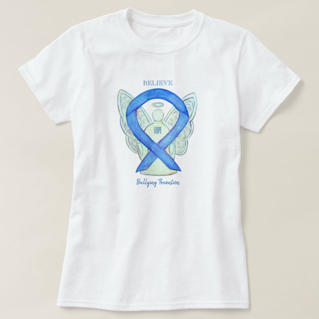 Bullying Prevention Awareness Ribbon Custom Shirts (Design Front)
