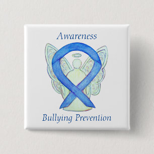 Bullying Prevention Awareness Ribbon Pin Buttons