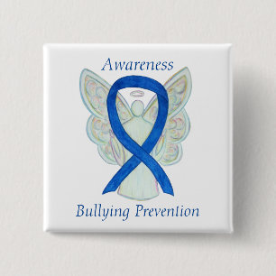 Bullying Prevention Awareness Ribbon Pin Buttons