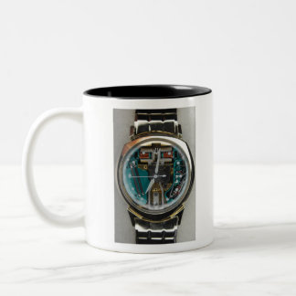 Bulova Accutron Spaceview Alpha 1961 Two-Tone Coffee Mug