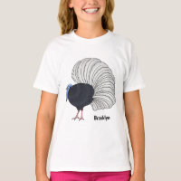 Bulwer's pheasant bird cartoon illustration