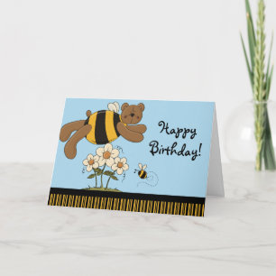 Bumble Bears Happy Birthday Greeting Card
