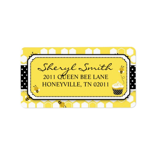 Bumble Bee Address Label (Front)