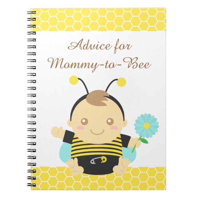 Bumble Bee Baby, For Mummy to Be Notebook (Front)