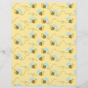Bumble Bee Baby Scrapbook Paper