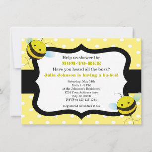 Bumble Bee Baby Shower Invitation
