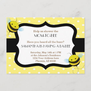 Bumble Bee Baby Shower Invitation