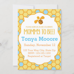 Bumble Bee Baby Shower Invitation (boy)