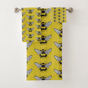Bumble Bee  Bath Towel Set