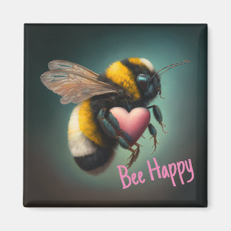 Bumble Bee - Bee Happy - Magnet
