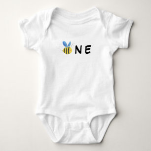 Bumble Bee Birthday 1st  Baby Bodysuit