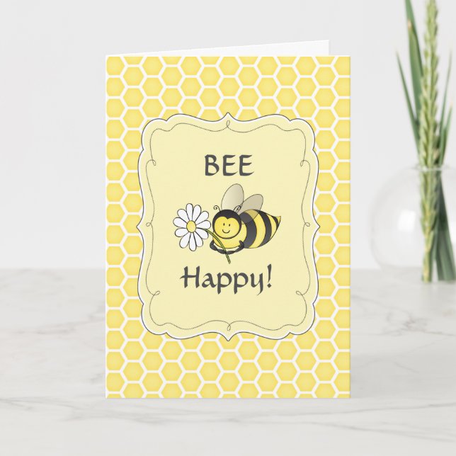 Bumble Bee Birthday Card (Front)