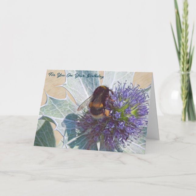 Bumble Bee Birthday Card  (Front)