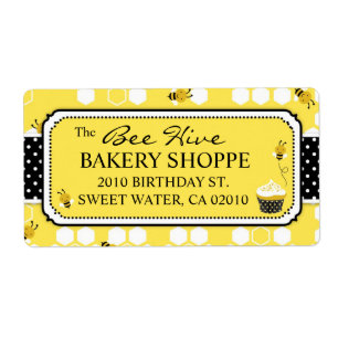 Bumble Bee Business Shipping Label