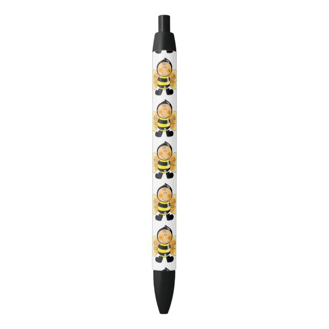 bumble bee child black ink pen (Front Vertical)