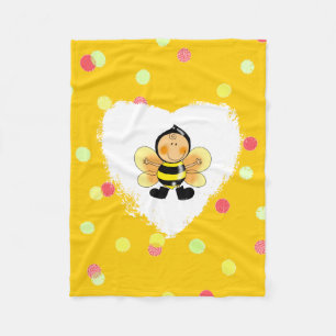 bumble bee child fleece blanket