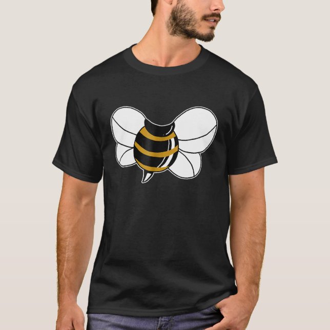 Bumble Bee Costume Beekeeper Halloween T-Shirt (Front)