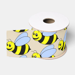 Bumble Bee Custom 3" Wide Grosgrain Ribbon