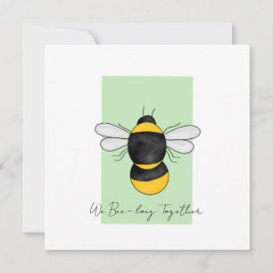 Bumble bee cute pun greeting card