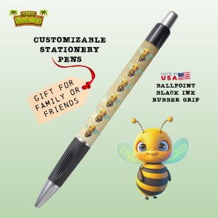Bumble bee Cute Unique Honey Bee Golden Graphic 🐝