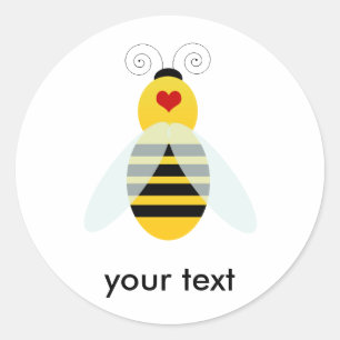 bumble bee cuties classic round sticker