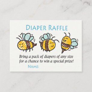 Bumble Bee Diaper Raffle Tickets