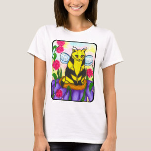 Bumble Bee Fairy Cat Fantasy Art Shirt