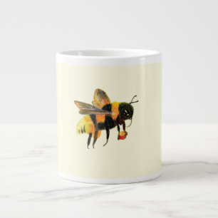 Bumble Bee gathers Nectar and Pollen   Large Coffee Mug
