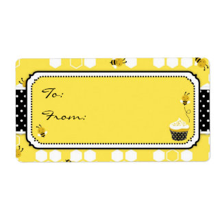 Bumble Bee Gift Label L