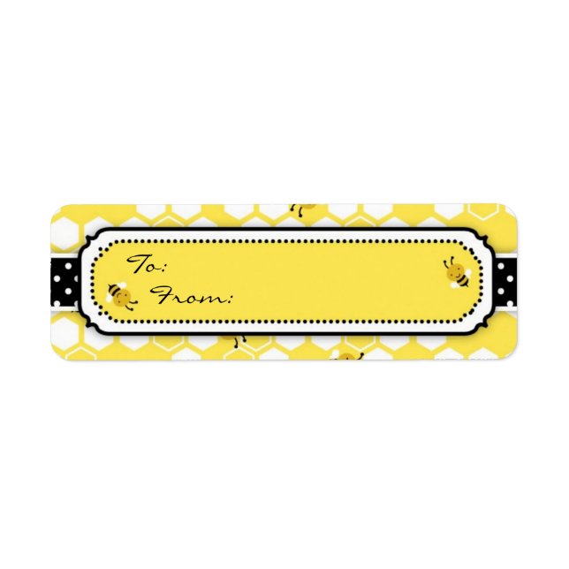 Bumble Bee Gift Label S (Front)