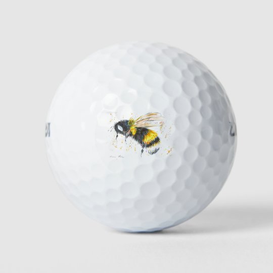 Bumble bee golf balls Zazzle.co.uk