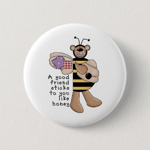 Bumble Bee Good Friend 6 Cm Round Badge