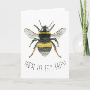 Bumble Bee Greetings Card - You're the Bee's Knees