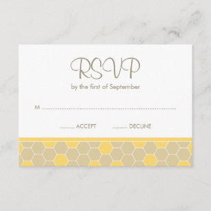Bumble Bee Honey Baby Shower RSVP Card