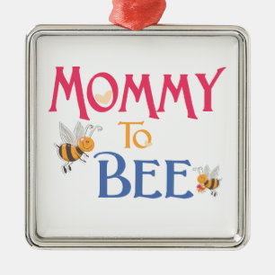 Bumble Bee Mommy to Be Metal Tree Decoration