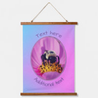 Bumble Bee On Cosmos Flower Personalised