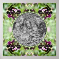 Bumble Bee On Flower Frame Create Your Own Photo