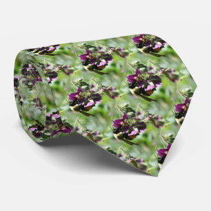 Bumble Bee On Flower Nature Tie